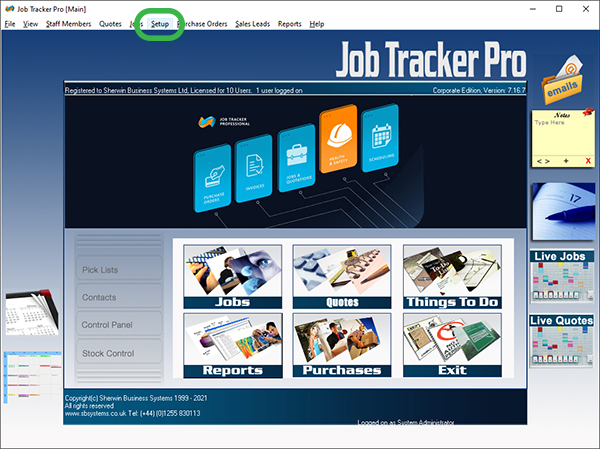 Job Tracker Professional, Job Management Software for UK Property Maintenance Industry