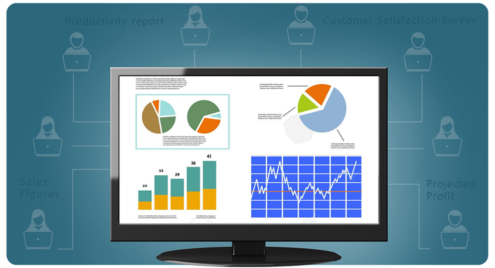 Benefit from customised reports at your fingertips. Have data readily available to impress employees, investors, managers, Prospective clients